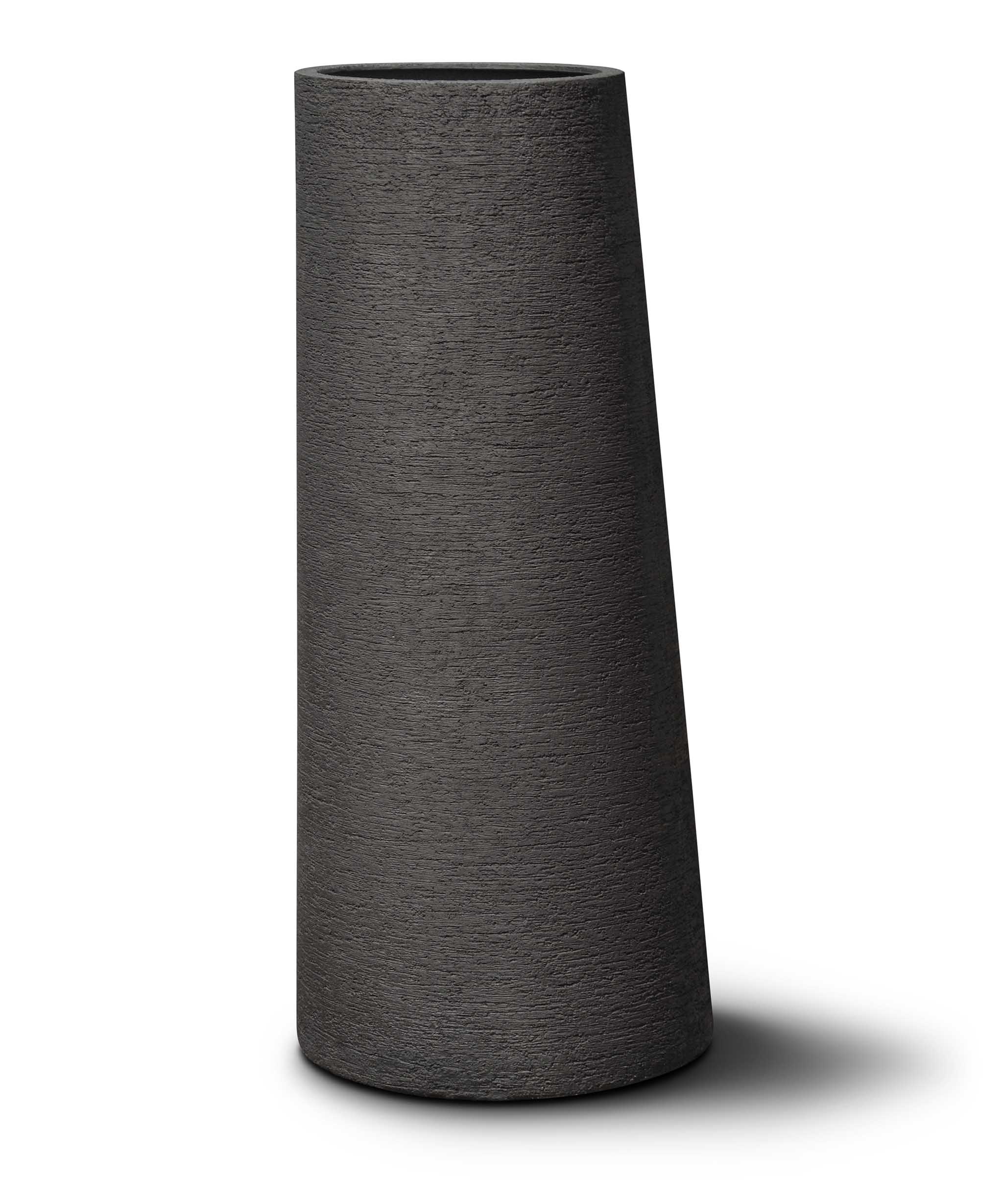 Asymmetric Vase | Terra Collection | Black Sand