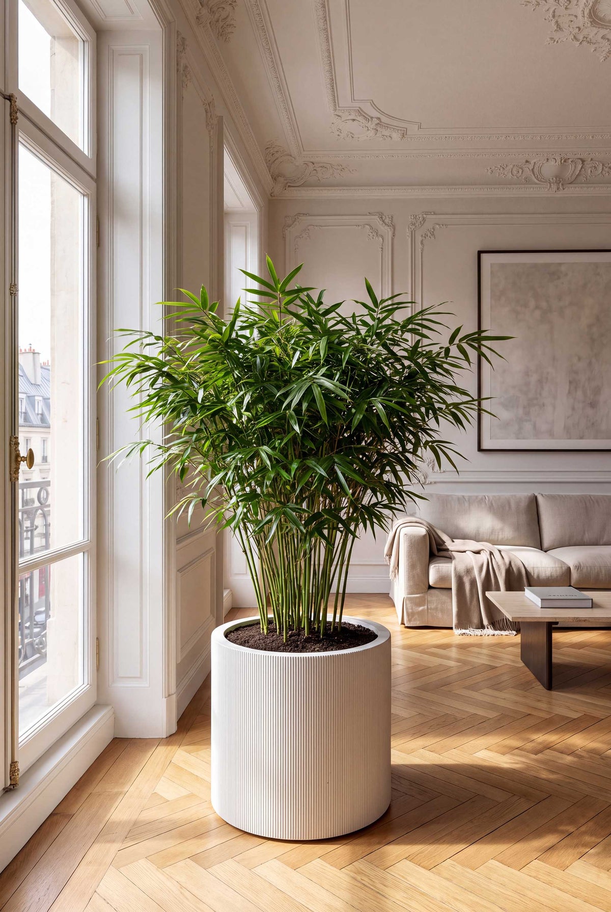 High Cylinder | Vertical Lines Collection | Vertical White