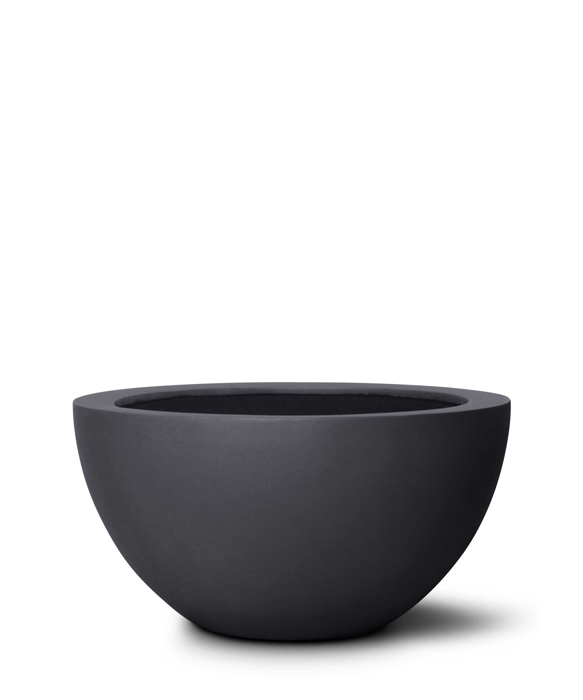 Low Egg Pot | Pure Collection | Onyx Black