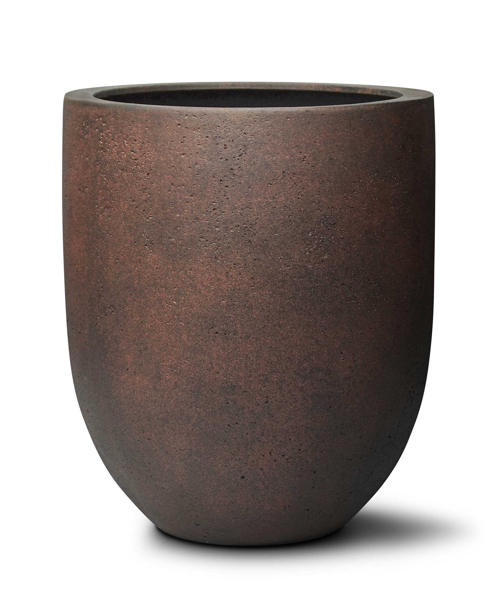 Tall Egg Pot | Loft Collection | Rust Brown