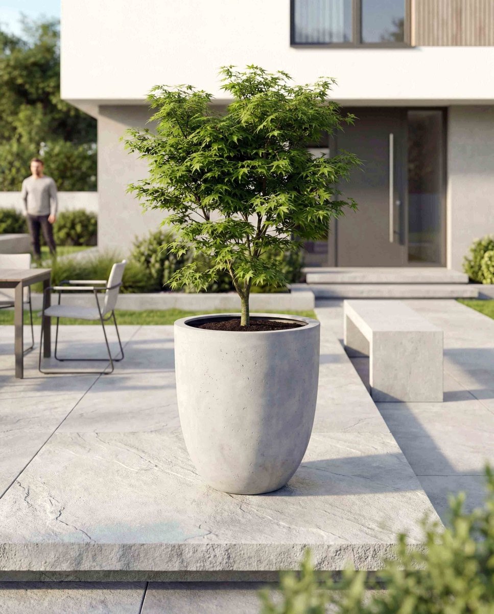 Tall Egg Pot | Loft Collection | Light Grey - ESCHBACH