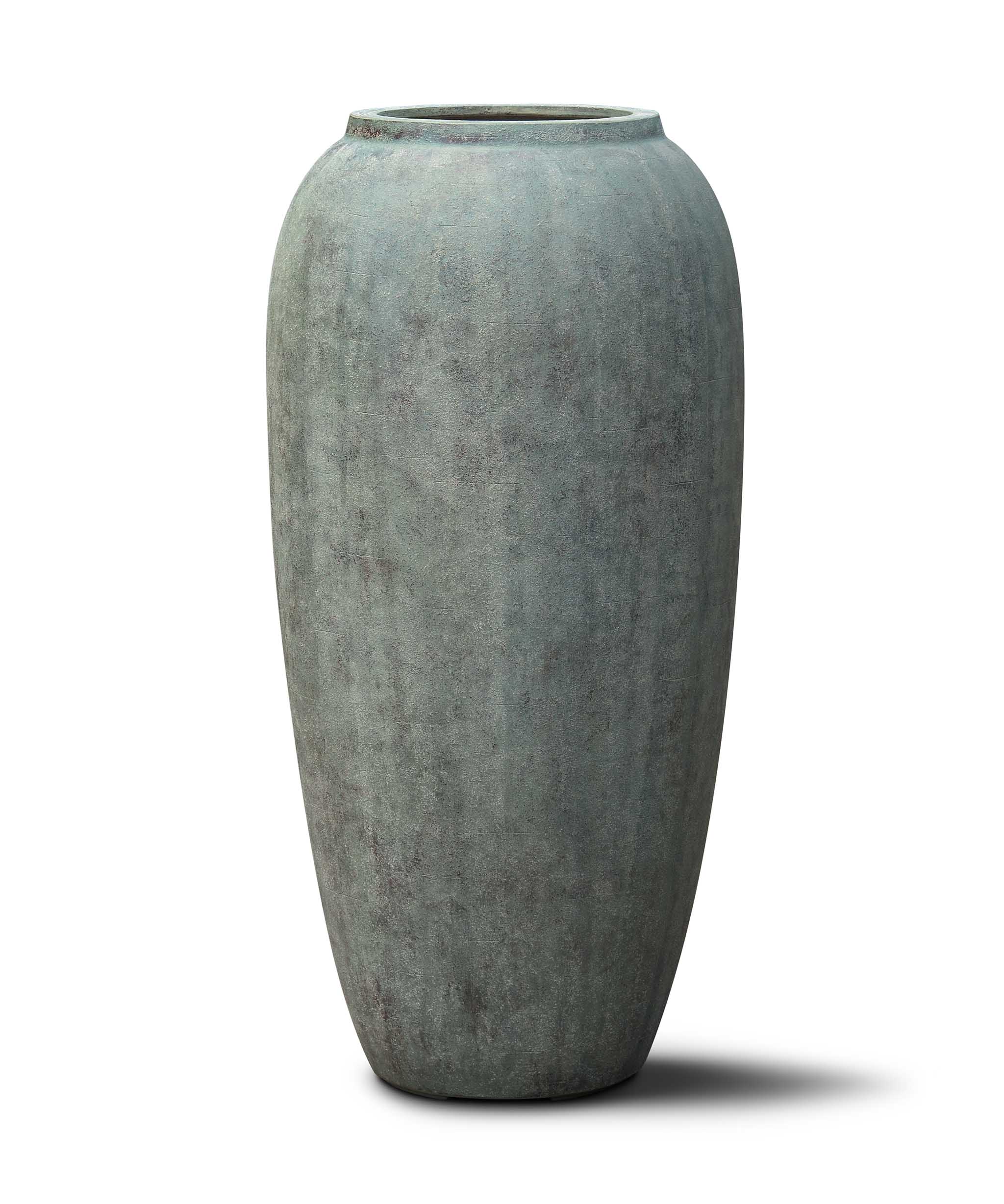 Long Jar | Antique Stone Collection | Copper Green