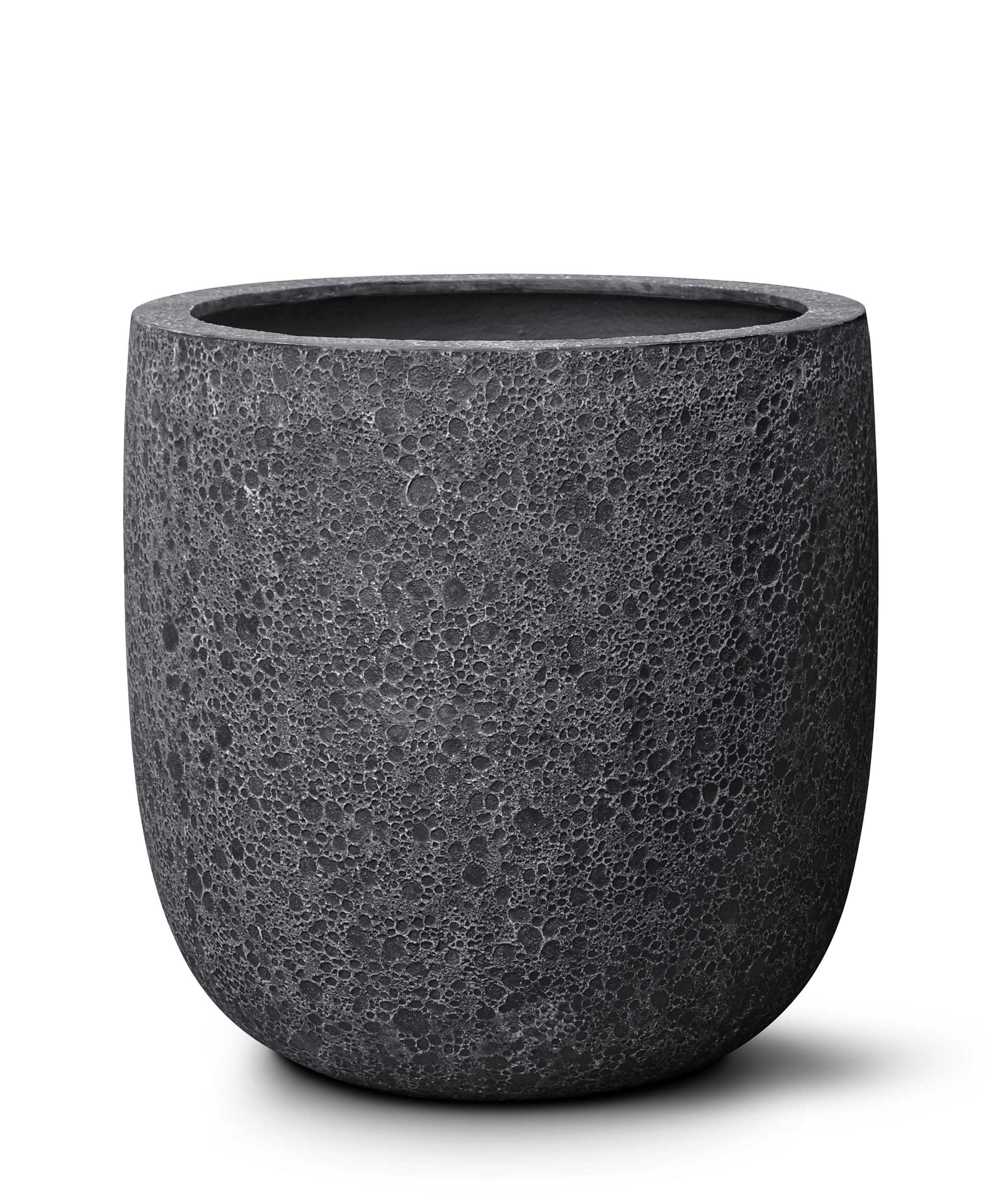 High U Pot | Lava Collection | Volcanic Black