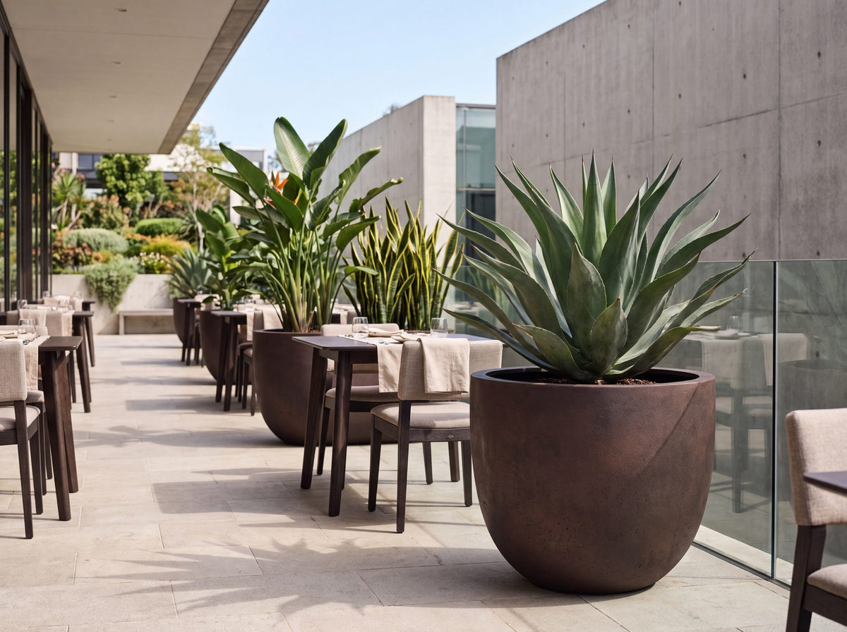 ESCHBACH Pflanzkübel auf einer Restaurantterrasse (10)
