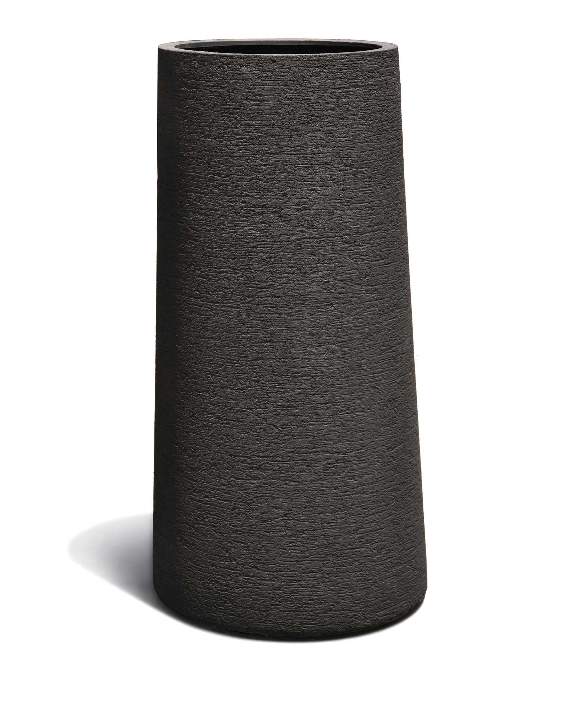 Asymmetric Vase | Terra Collection | Black Sand