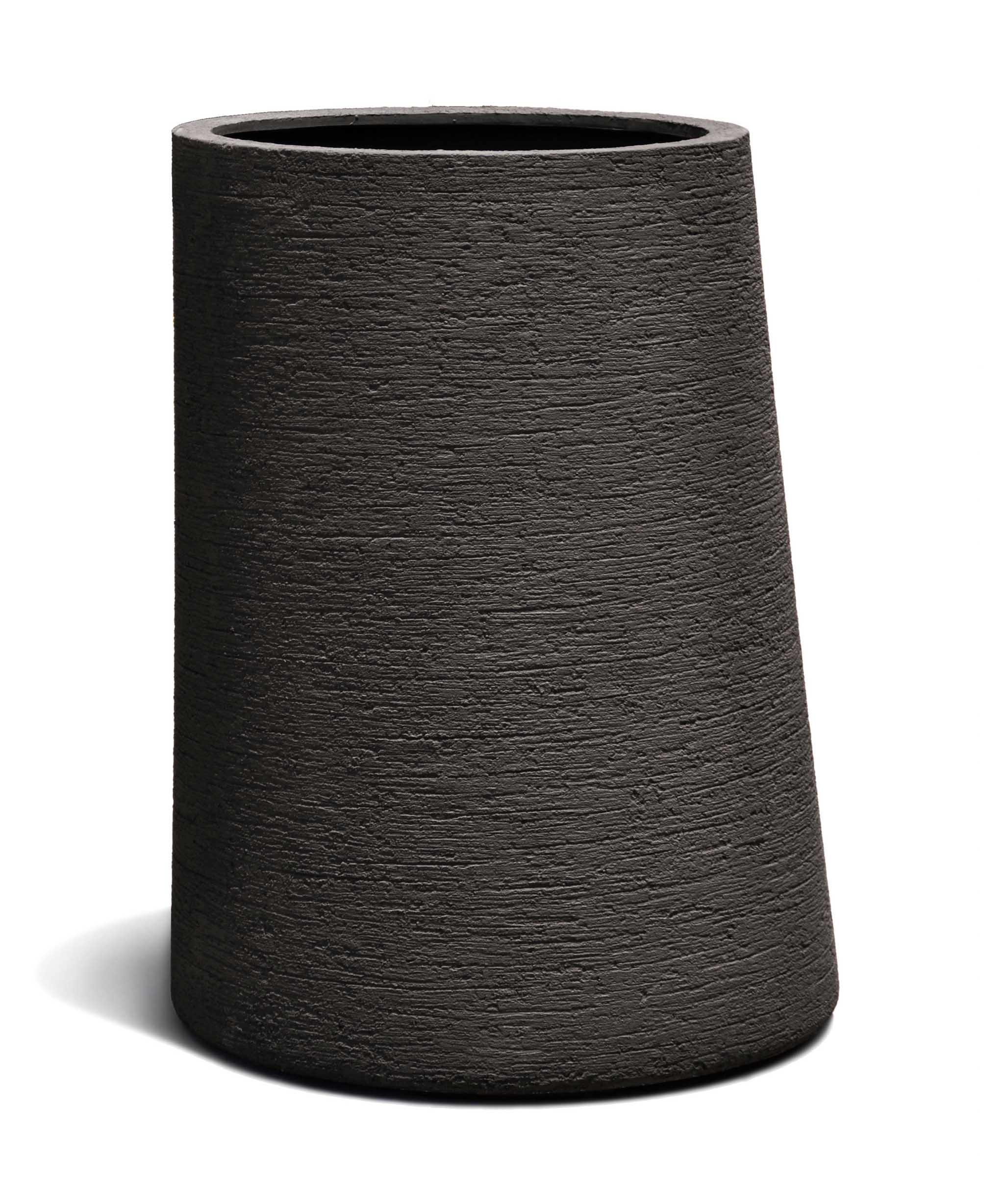 Asymmetric Vase | Terra Collection | Black Sand