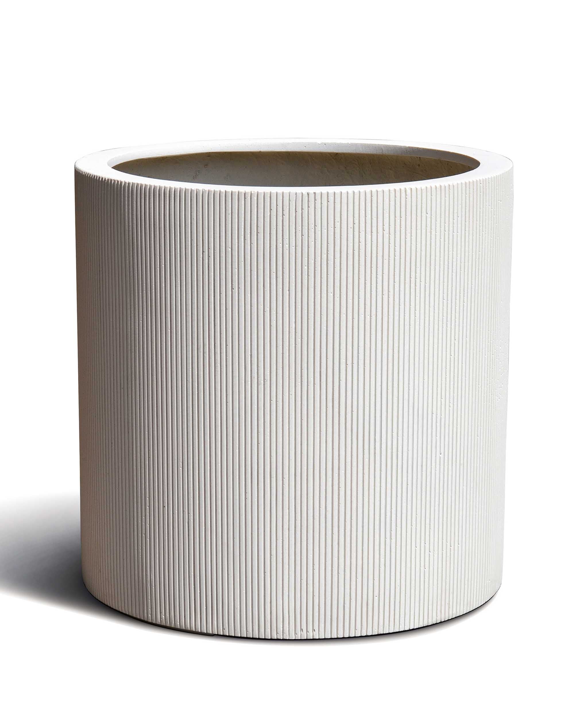 High Cylinder | Vertical Lines Collection | Vertical White