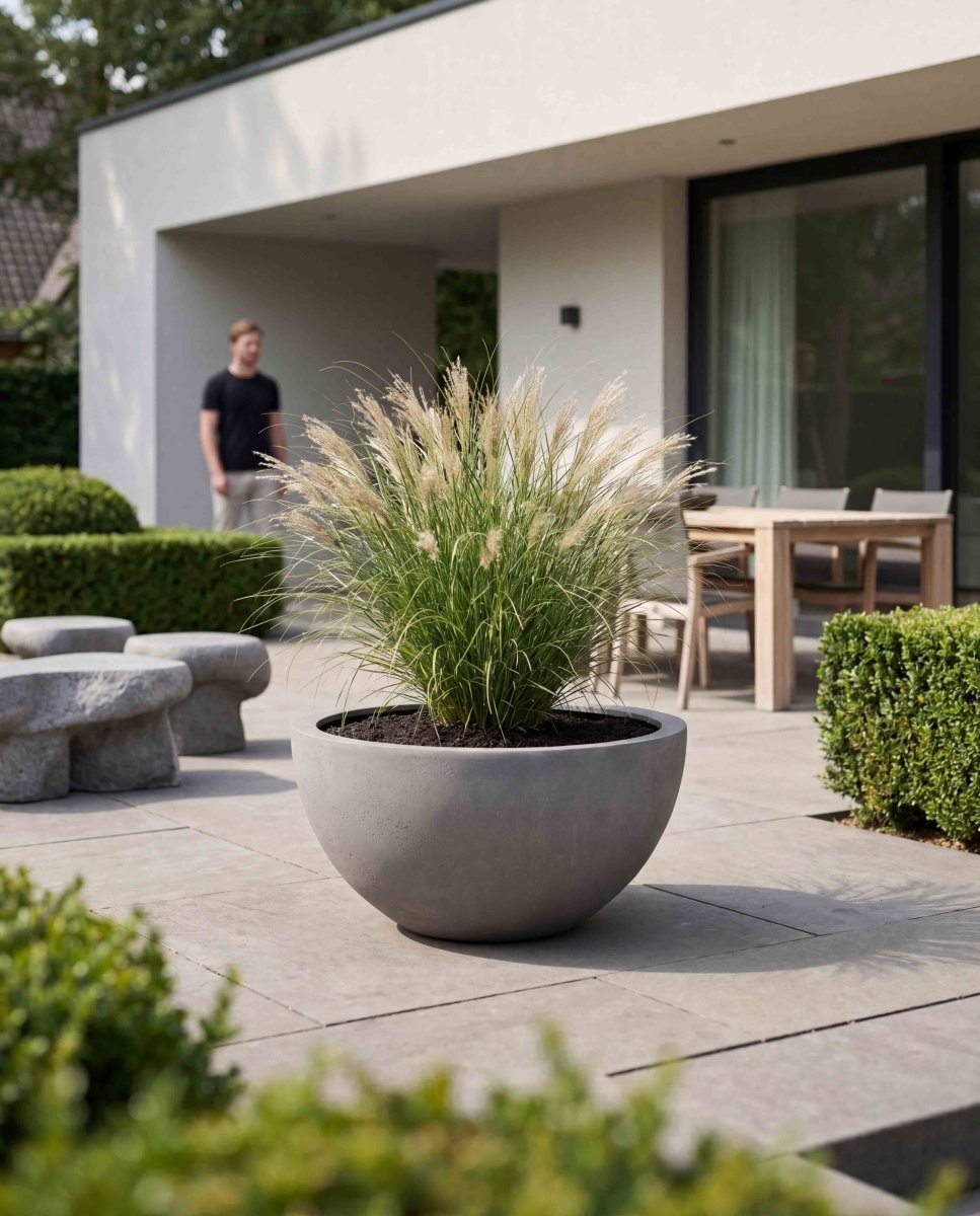 Low Egg Pot | Loft Collection | Concrete Grey - ESCHBACH