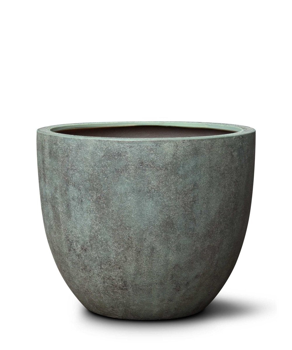 New Egg Pot | Antique Stone Collection | Copper Green - ESCHBACH