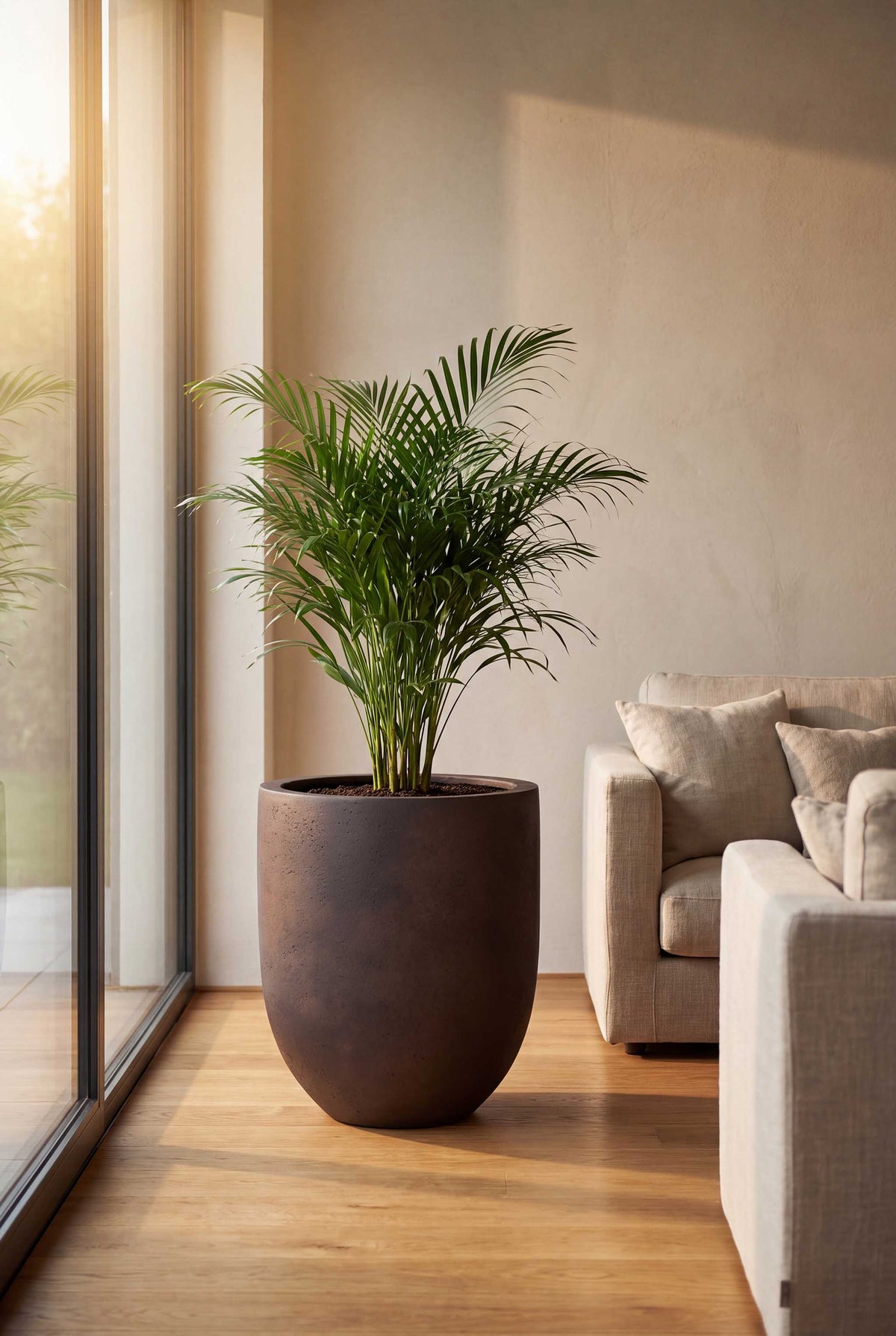 Tall Egg Pot | Loft Collection | Rust Brown