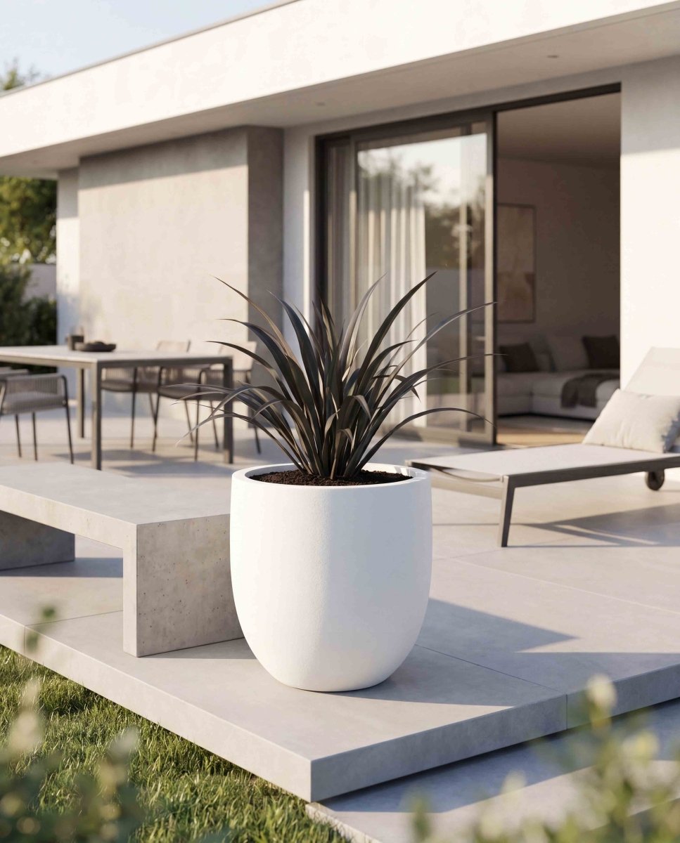 Tall Egg Pot | Pure Collection | Santorin White - ESCHBACH