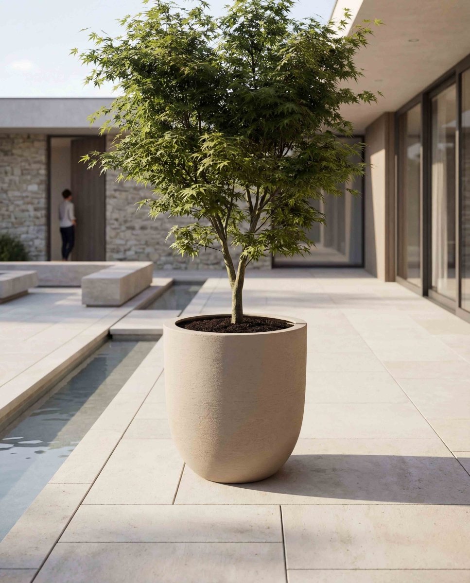 Tall Egg Pot | Terra Collection | Desert Beige - ESCHBACH