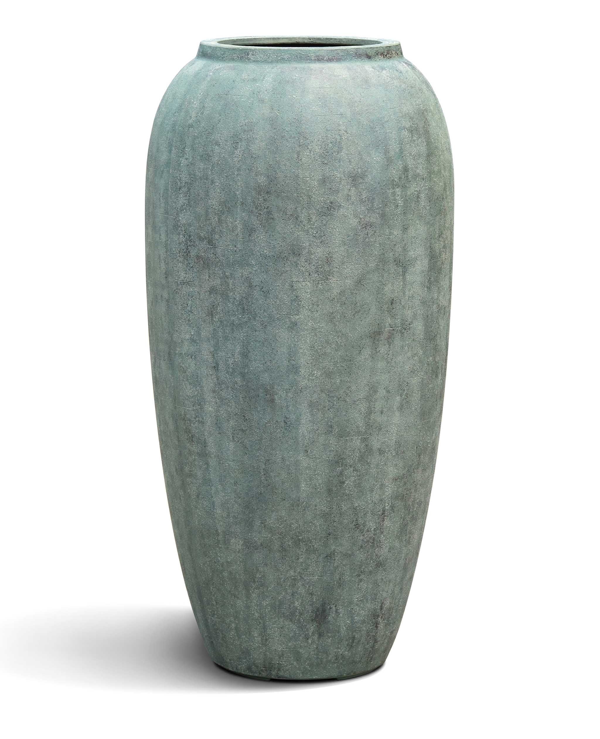 Long Jar | Antique Stone Collection | Copper Green
