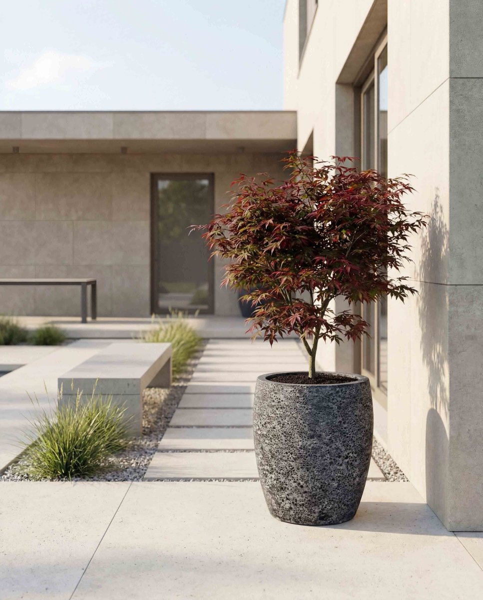 Tall Vase | Lava Collection | Volcanic Black - ESCHBACH